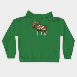 Merry Christmoose from Alaska Kids Hoodie